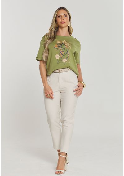 CALÇA ALFAIATARIA VISCOSE - 5368.BEGE - RUDÉLY LOJA