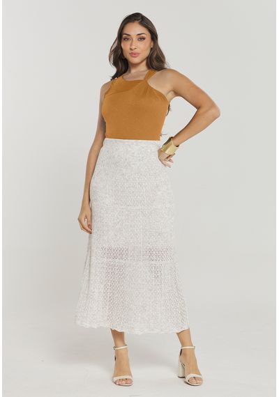 BLUSA JUSTA ASSIMÉTRICA - 8787.MARROM CLARO - RUDÉLY LOJA