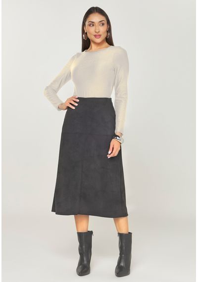 BLUSA BÁSICA BRILHO - 8846.OFF WHITE - RUDÉLY LOJA