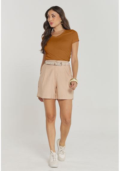 T-SHIRT CONFORTO - 4744.CARAMELO - RUDÉLY LOJA