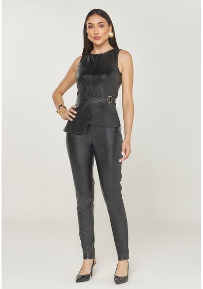 CALÇA PU BOLSO FACA - 5439.PRETO - RUDÉLY LOJA