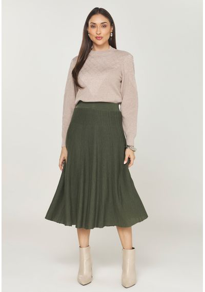 SAIA TRICÔ RODADA - 9827.VERDE MILITAR - RUDÉLY LOJA