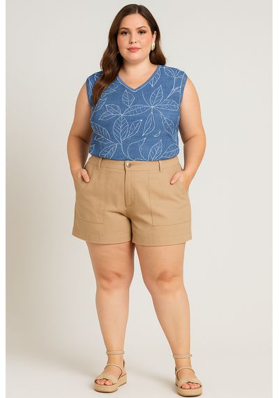 T-SHIRT ESTAMPADA PLUS - 8833.007 - RUDÉLY LOJA