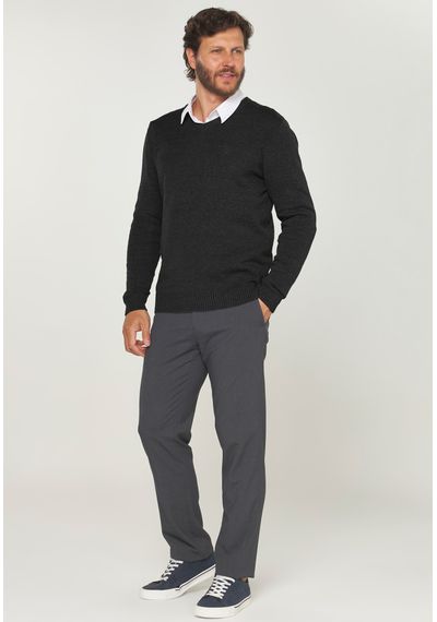 SUETER MASC. CLASSICO - 9103.PRETO - RUDÉLY LOJA