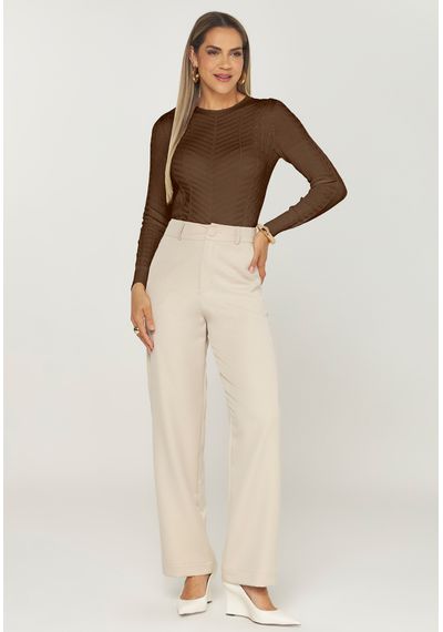 BLUSA CROPPED JOLIE - 9806.MARROM - RUDÉLY LOJA