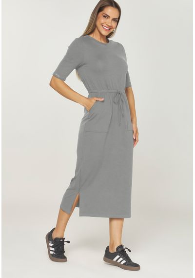 VESTIDO MOLETINHO - 2714.MESCLA MÉDIO - RUDÉLY LOJA