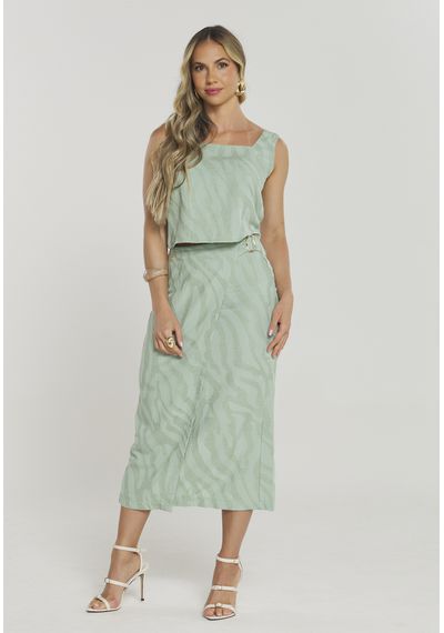 CROPPED ANIMALE - 8805.VERDE CLARO - RUDÉLY LOJA