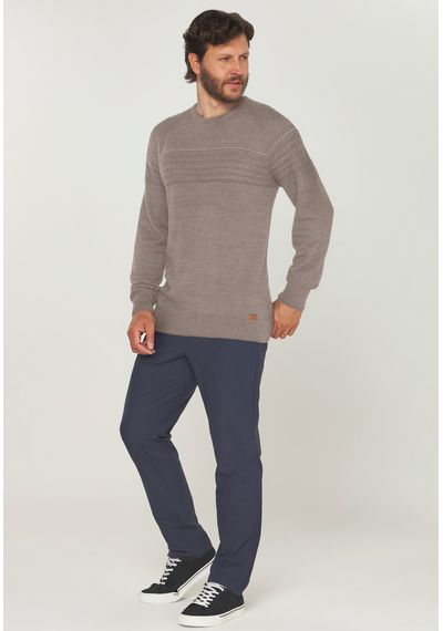 SUETER MESCLA PLUMA - 9875.CINZA - RUDÉLY LOJA