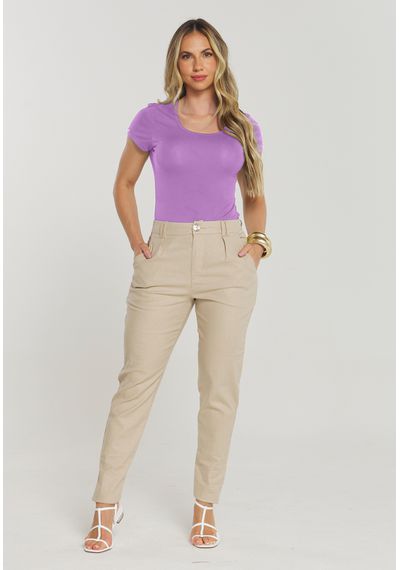 T-SHIRT VISCO - 3780.LAVANDA - RUDÉLY LOJA