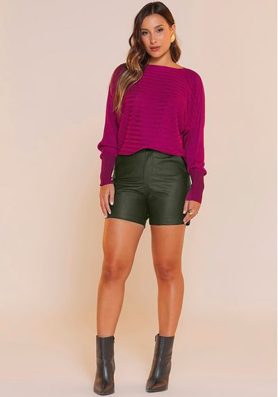 SHORT BOLSO PU - 5403.VERDE - RUDÉLY LOJA