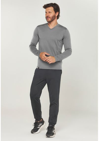 CAMISETA TÉRMICA MASC. - 3433.MESCLA ESCURO - RUDÉLY LOJA