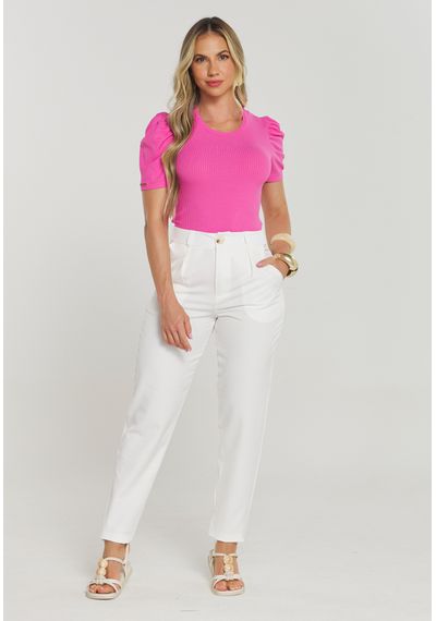 CALÇA ALFAIATARIA SPANDEX - 5409.OFF WHITE - RUDÉLY LOJA