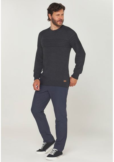 SUETER MESCLA PLUMA - 9875.PRETO - RUDÉLY LOJA