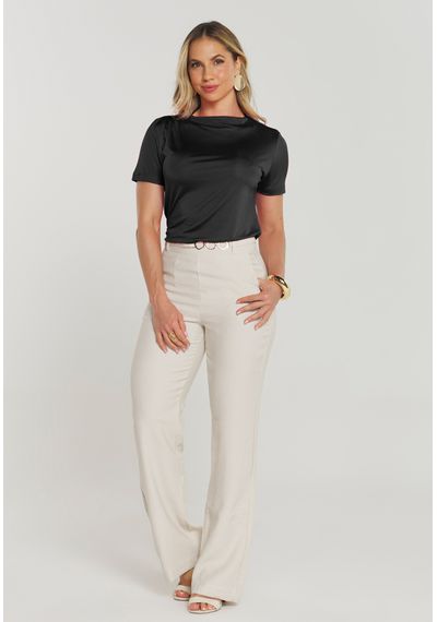 T-SHIRT RAYON PREGAS - 8828.PRETO - RUDÉLY LOJA