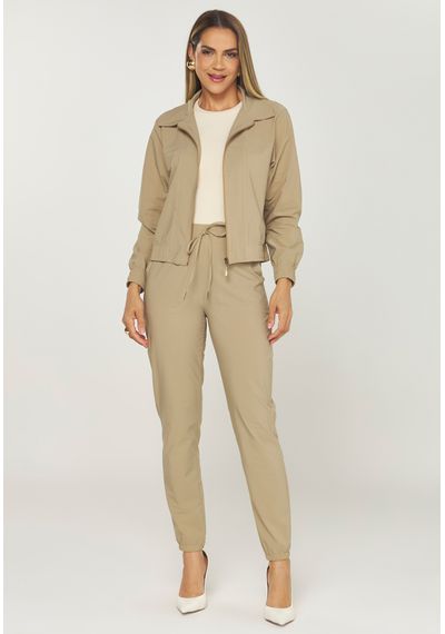 CALÇA JOGGER CRUSH FLOW - 5452.AREIA - RUDÉLY LOJA