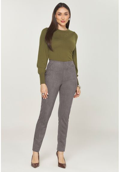 CALÇA SUEDE - 5431.CHUMBO - RUDÉLY LOJA