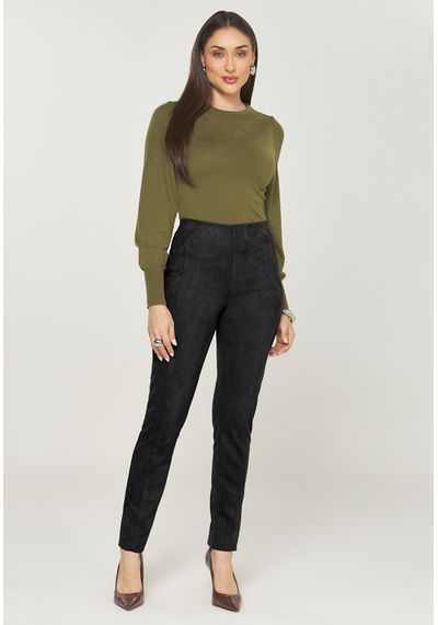 CALÇA SUEDE - 5431.PRETO - RUDÉLY LOJA
