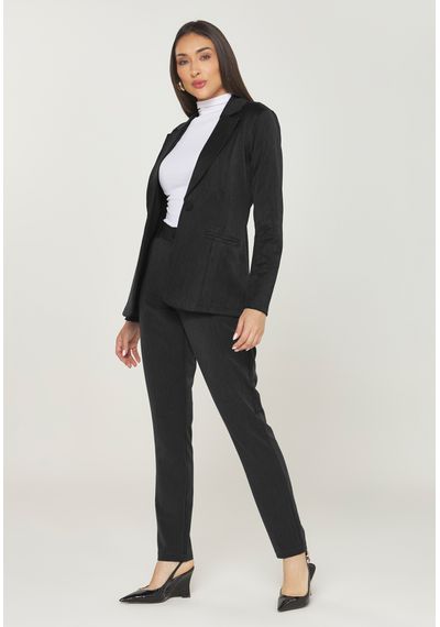 BLAZER ALFAIATARIA - 7371.PRETO - RUDÉLY LOJA