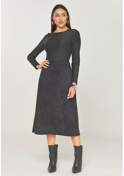 BLUSA BÁSICA BRILHO - 8846.PRETO - RUDÉLY LOJA