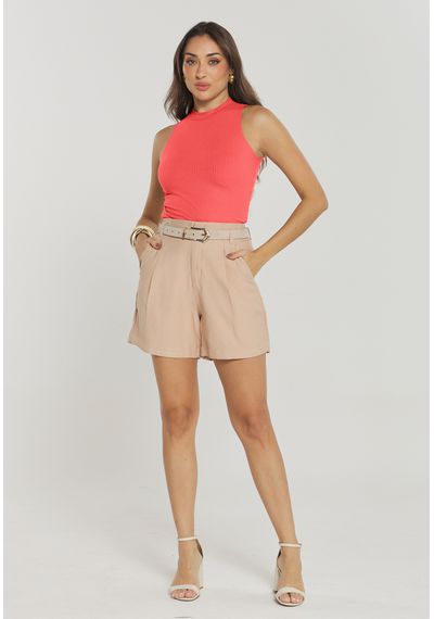 BLUSA CANELADA - 8115.CORAL - RUDÉLY LOJA