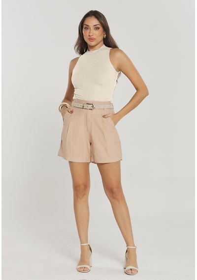 BLUSA CANELADA - 8115.BEGE - RUDÉLY LOJA