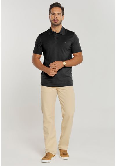 POLO ALGODÃO PIMA - 3667.PRETO - RUDÉLY LOJA