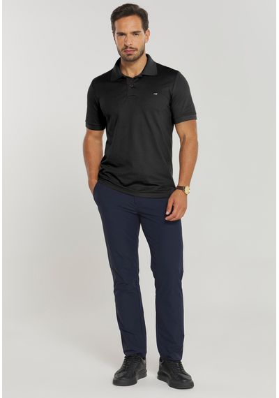 POLO MALHA PIQUET - 3643.PRETO - RUDÉLY LOJA