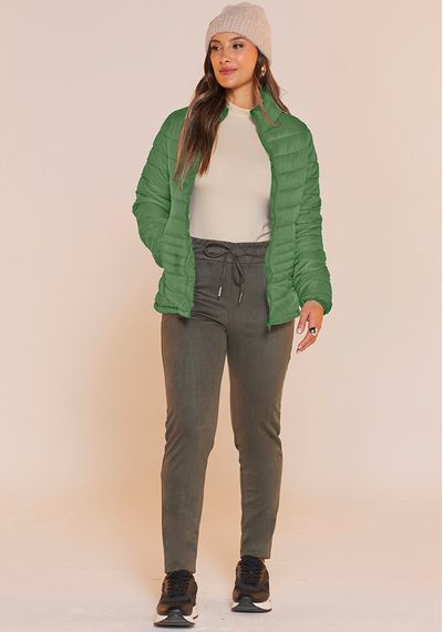 JAQUETA FEM. MATEL. - 2 L. - 10001.VERDE - RUDÉLY LOJA