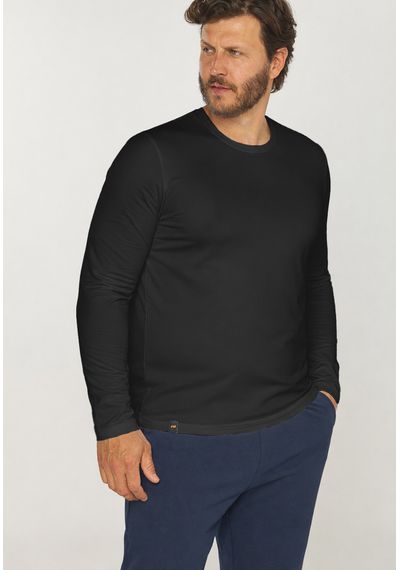 CAMISETA TÉRMICA MASC. P.S. - 6163.PRETO - RUDÉLY LOJA