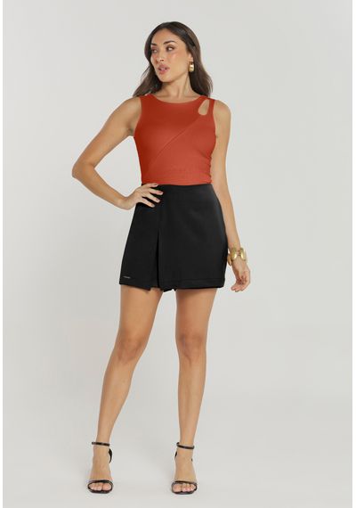 SHORTS SAIA ALFAIATARIA - 2200.PRETO - RUDÉLY LOJA