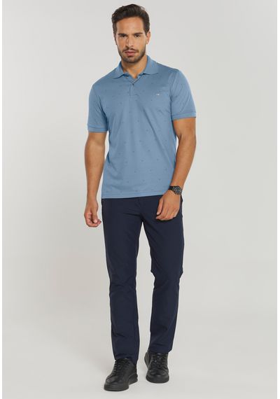 POLO PIQUET MOTIVOS - 3355.AZUL JEANS - RUDÉLY LOJA