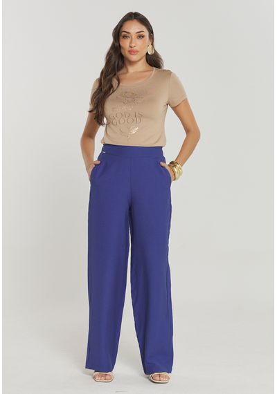 CALÇA PANTALONA VISCOSE - 5415.AZUL - RUDÉLY LOJA