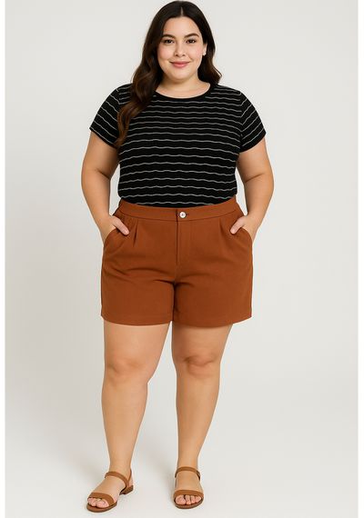 SHORT LINHO PLUS - 5425.TELHA - RUDÉLY LOJA
