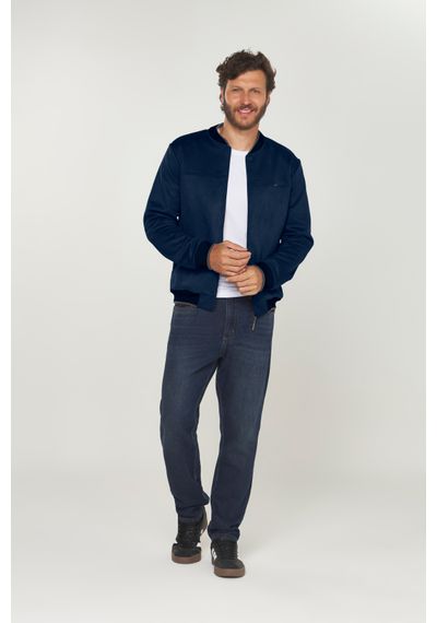 JAQUETA BOMBER SUEDE - 6178.MARINHO - RUDÉLY LOJA