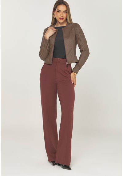 JAQUETA REC. PU - 7406.MARROM - RUDÉLY LOJA