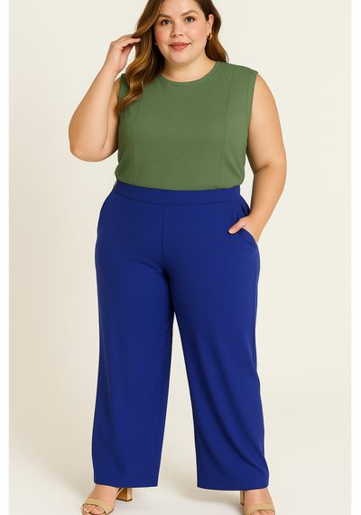 BLUSA TRICOLINE PLUS - 8777.VERDE - RUDÉLY LOJA