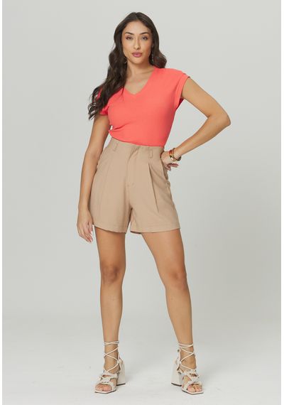 SHORT ALFAIATARIA VISCOSE - 5380.AREIA - RUDÉLY LOJA
