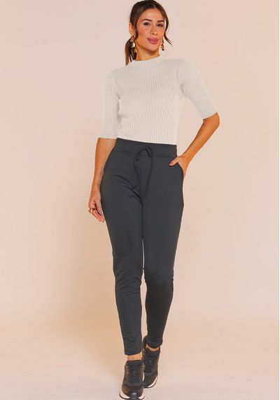 BLUSA MEIA MGA TRICÔ - 9700.OFF WHITE - RUDÉLY LOJA