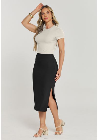 CROPPED CANELADO C/ MANGA - 8698.OFF WHITE - RUDÉLY LOJA