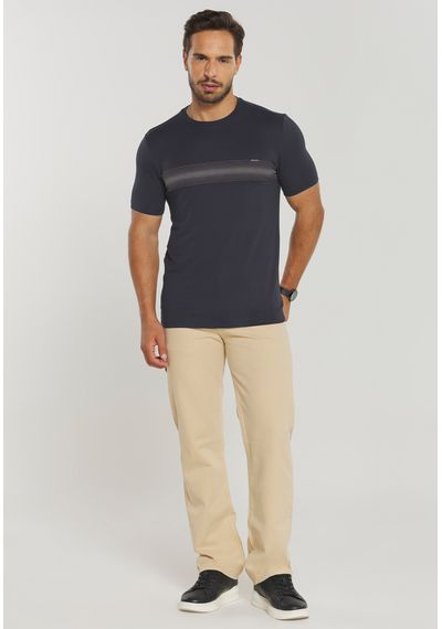 CAMISETA LISTRA FRONTAL - 3675.PRETO - RUDÉLY LOJA