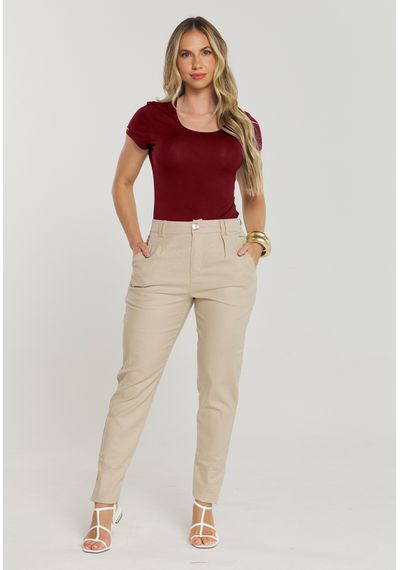 T-SHIRT VISCO - 3780.BORDO - RUDÉLY LOJA