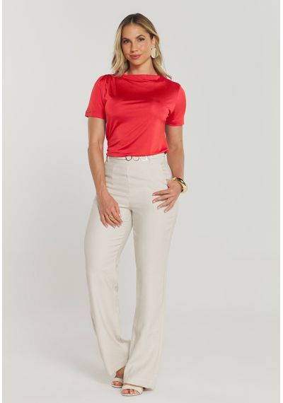 T-SHIRT RAYON PREGAS - 8828.TANGERINE - RUDÉLY LOJA