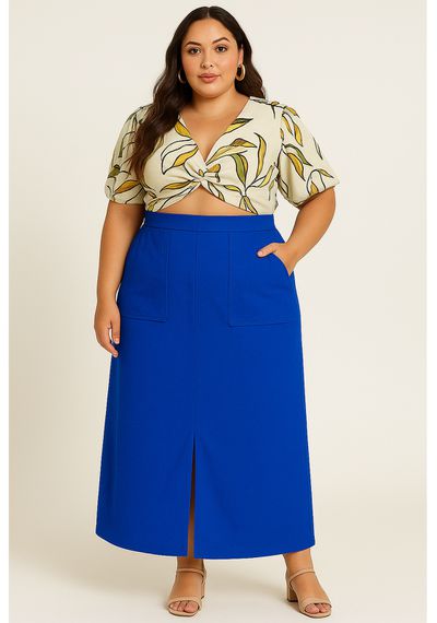 SAIA LONGA TWILL PLUS - 2203.AZUL - RUDÉLY LOJA