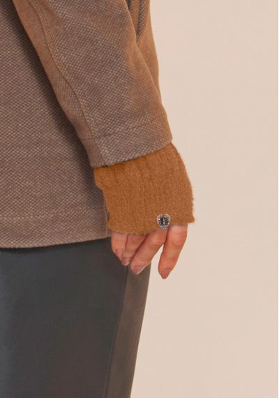 LUVA TRICOT - 9464.CARAMELO - RUDÉLY LOJA