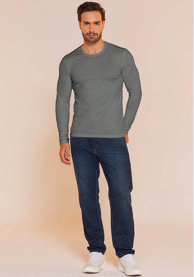 CAMISETA TÉRMICA MASCULINA - 3433.CHUMBO - RUDÉLY LOJA