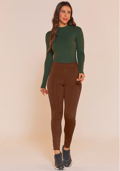 CALÇA MONTARIA COM BOLSO - 5136.MARROM CLARO - RUDÉLY LOJA
