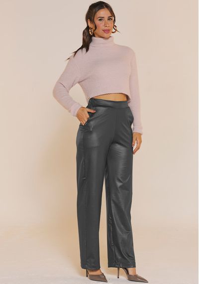 CALÇA WIDE LEG CIRRÊ - 5389.PRETO - RUDÉLY LOJA