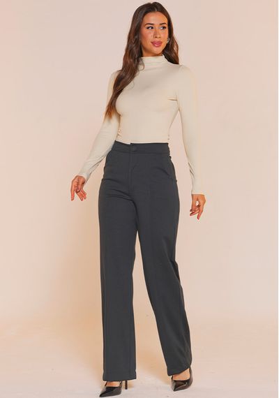 CALÇA WIDE LEG PONTO ROMA - 5392.PRETO - RUDÉLY LOJA