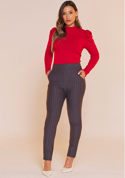 CALÇA RISCA DE GIZ - 5397.CHUMBO - RUDÉLY LOJA