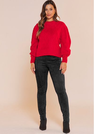 CALÇA SUEDE - 5400.PRETO - RUDÉLY LOJA